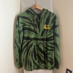 Green tie-dye Vans hoodie